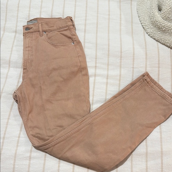 Women's tan/pink Jeans - Picture 1 of 3